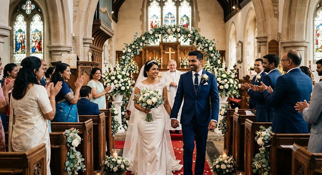 Christian wedding couple